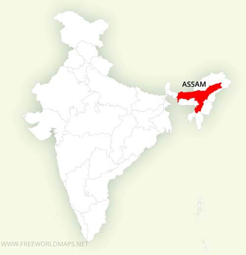 Maps of India - Assam